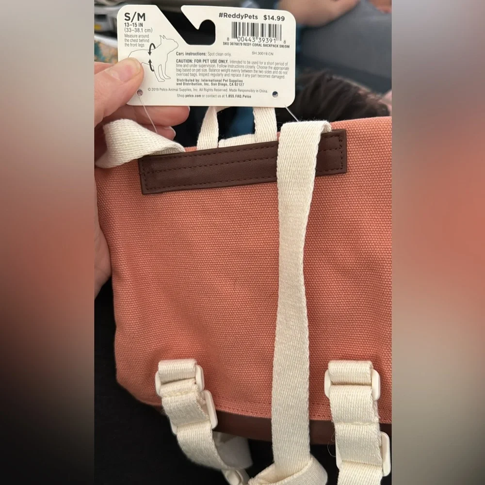 Stylish Pink and Brown Backpack